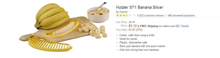 funny amazon reviews banana slicer