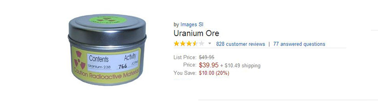 funny amazon reviews - uranium ore