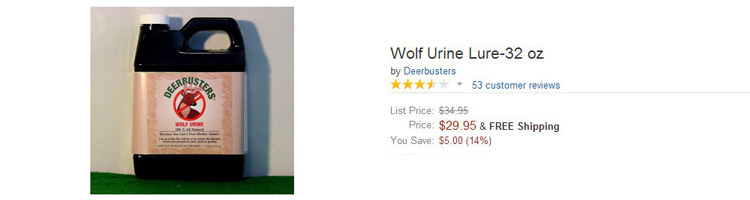 funny amazon reviews wolf urine
