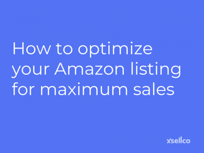 Amazon listing optimization